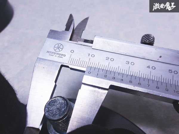 未使用!! 社外 メーカー不明 ワイドトレッドスペーサー ワイトレ 5穴 PCD100 厚さ約20mm ハブ径約57.1mm M12×P1.5 テーパー座面 即納 J-1の画像6