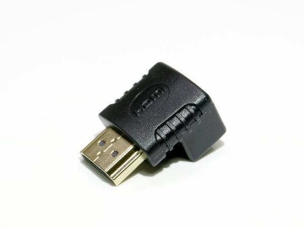 HDMI 角度変換コネクター L型 270度タイプ(上向き)HDMI2.0対応 4K画質/60Hz対応 オス-メス『金メッキ』_4K画質解像度3840×2160 60Hz 対応