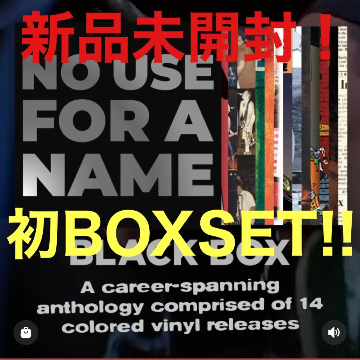 新品未開封/ no use for a name /black box