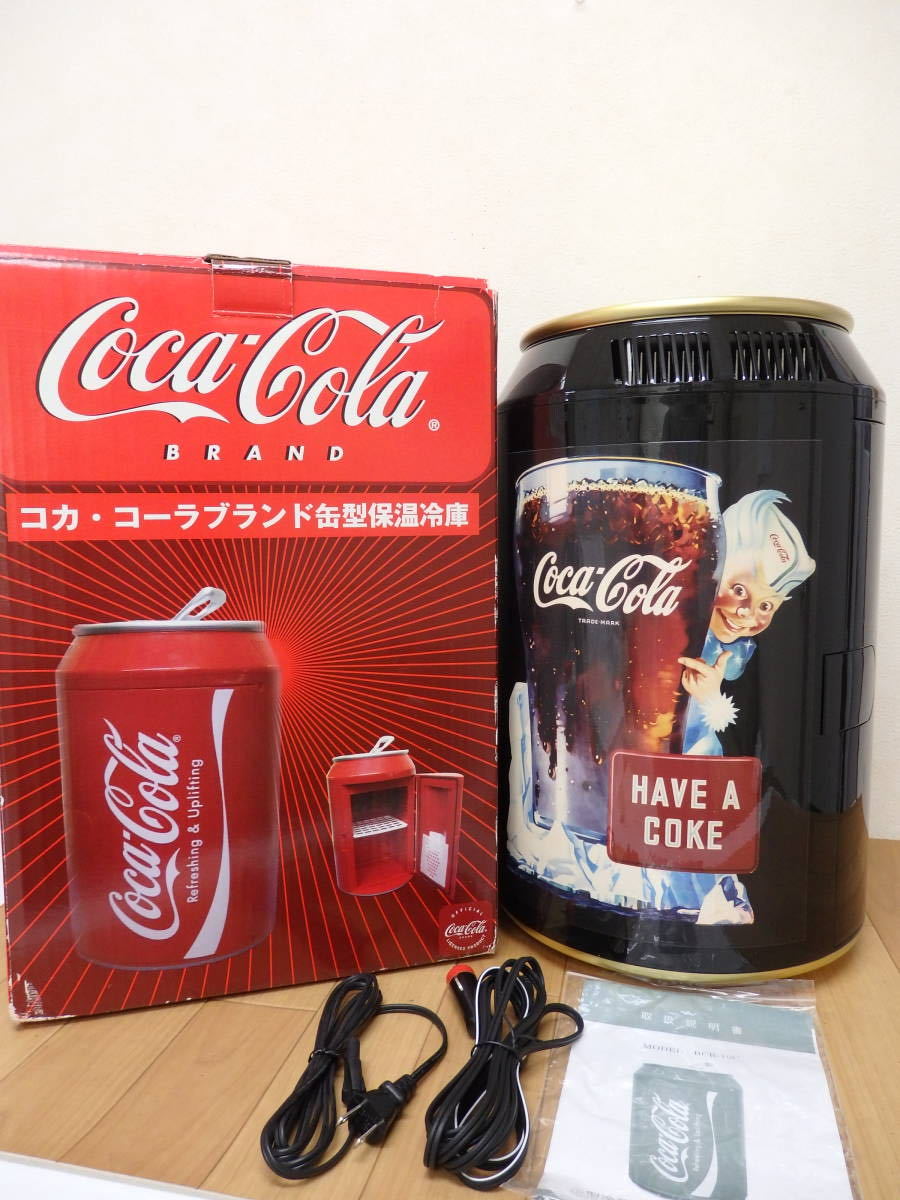 F25-5.10) Coca-Cola / コカ・コーラー ブランド缶型 保温保冷庫　HAVE A COKE　元箱付き_画像1