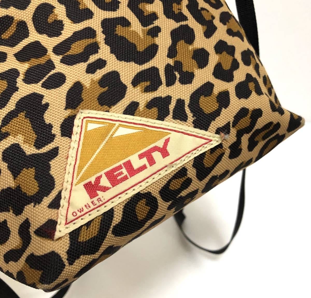 KELTY ケルティ ショルダーバッグ 2310061 ポーチ レオパード スクエア ミニバッグ アウトドア ベージュ