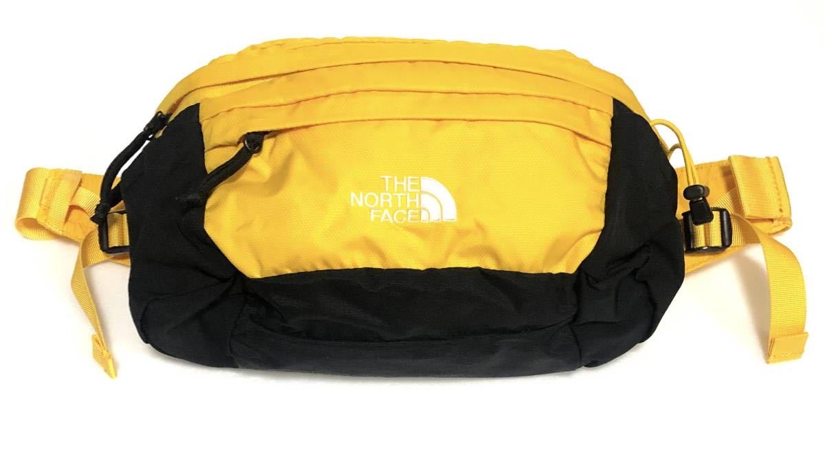 THE NORTH FACE ノースフェイス ボディバッグ 2310071 ショルダーバッグ イエロー ブラック 美品 フェス　キャンプ