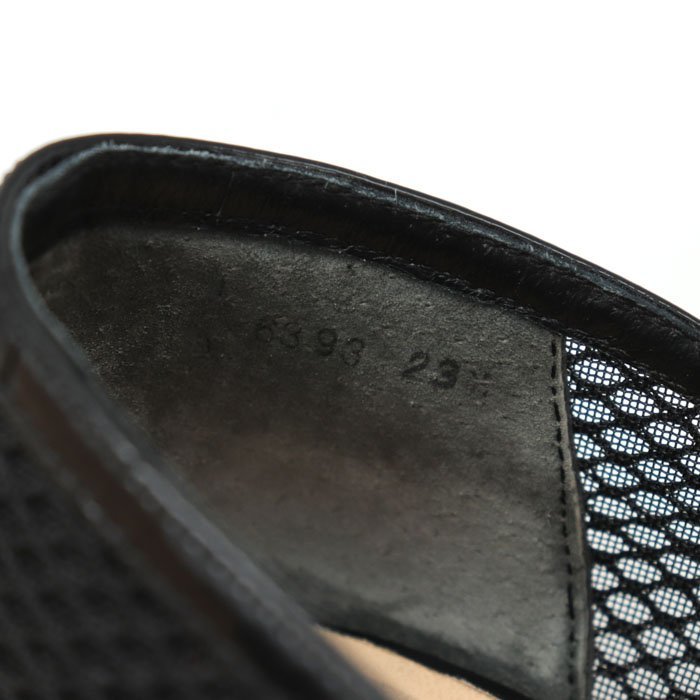 ジルスチュアート パンプス ラウンドトゥ ミドルヒール メッシュ ブランド 靴 シューズ 黒 レディース 23cmサイズ ブラック JILLSTUART_画像4