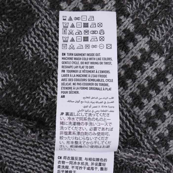 アメリカンイーグル カーディガン ニットガウン 長袖 コットン100% 総柄 トップス レディース Lサイズ グレー American Eagle_画像7