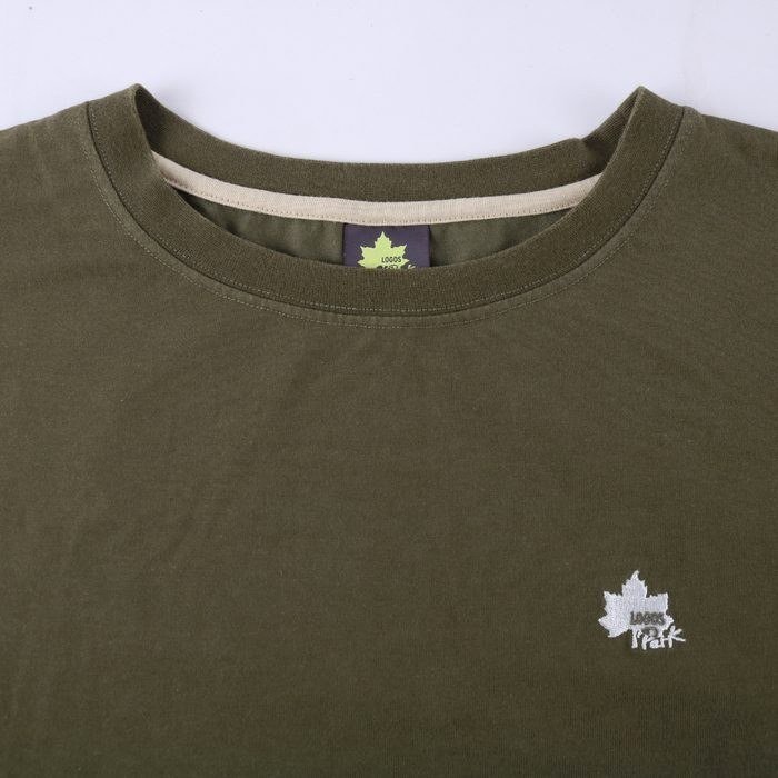 ロゴスパーク Tシャツ 長袖 大きいサイズ ロゴ 無地 トップス アウトドア トレッキング レディース LLサイズ グリーン LOGOS PARK_画像4