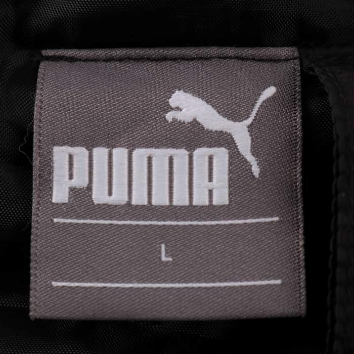 プーマ ブルゾン ジャケット 中綿 ロゴ 無地 アウター スポーツウエア 黒 レディース Lサイズ ブラック PUMA_画像3