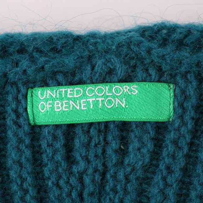  united цвет zob Benetton кардиган длинный рукав шерсть /moheya. женский M размер зеленый UNITED COLORS OF BENETTON