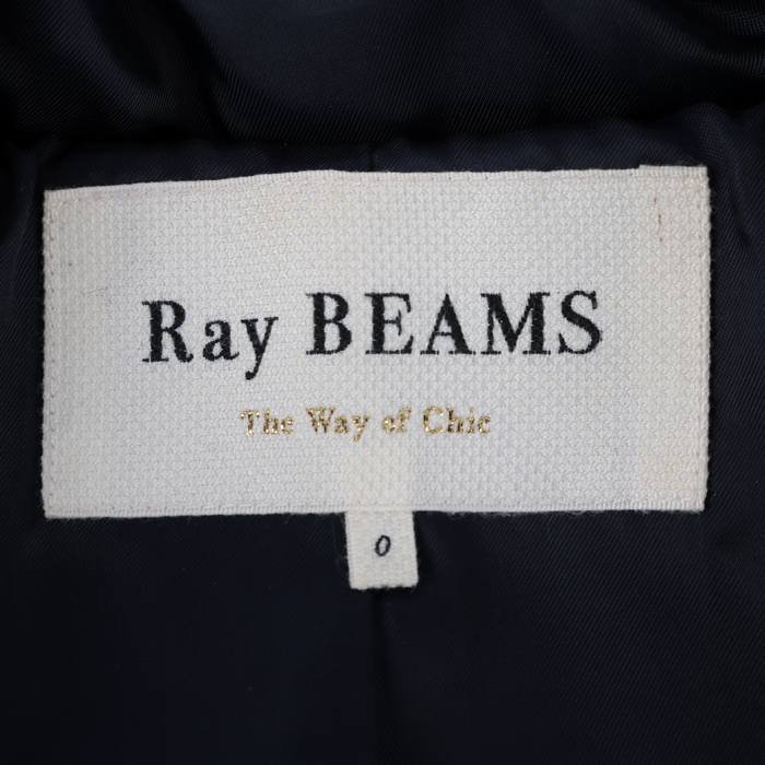 レイビームス ダッフルコート ウール混 無地 アウター レディース ネイビー Ray Beams_画像3