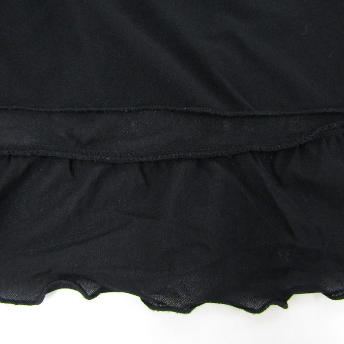  Koo kai One-piece short sleeves plain tops black lady's 1 size black KOOKAI
