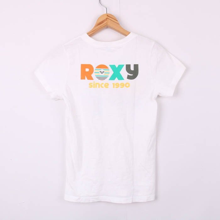 ロキシー 半袖Tシャツ ロゴT バックロゴ スポーツウエア コットン レディース Mサイズ ホワイト ROXYの画像2