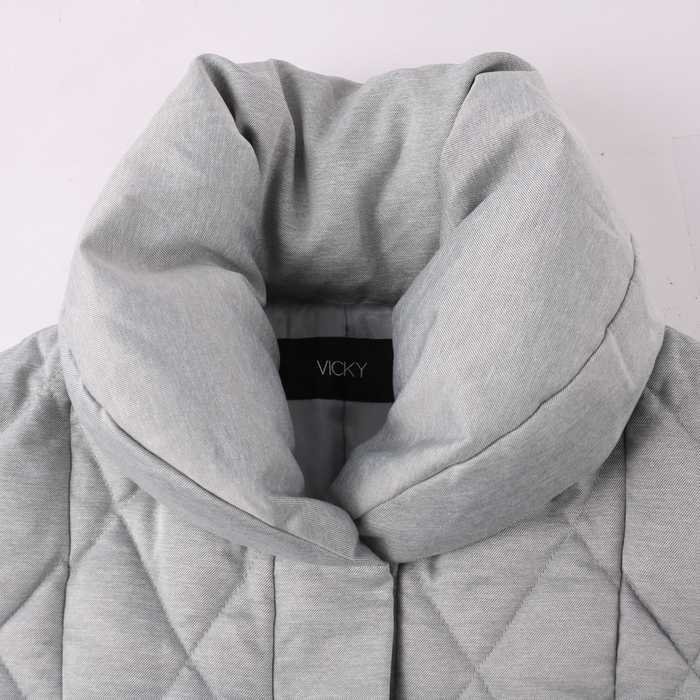  Vicky down jacket plain outer lady's 1 size gray VICKY