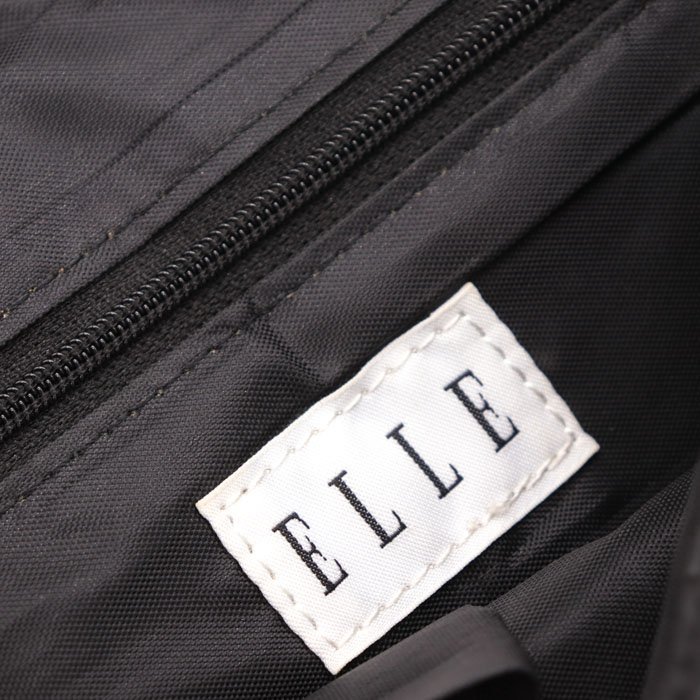  L shoulder bag OLTE (Optical Line Transmission Equipment) ga pattern tassel diagonal .. brand bag black lady's black ELLE