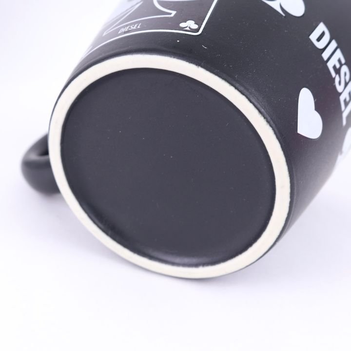 ディーゼル マグカップ 未使用 トランプデザイン ロゴ ブランド ノベルティ 雑貨 食器 メンズ ブラック DIESEL_画像4