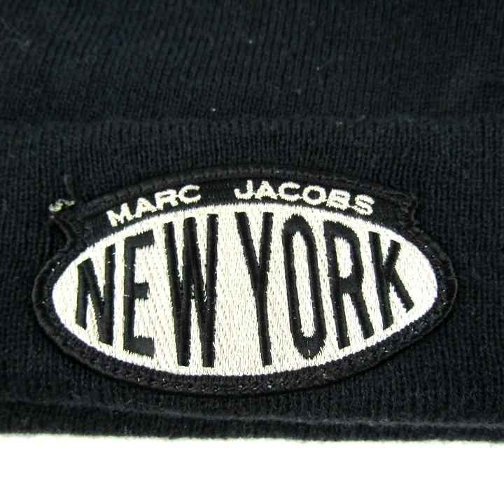 マークジェイコブス ニット帽 シティビーニー ニューヨーク ブランド 帽子 メンズ レディース ブラック MARC JACOBS_画像3