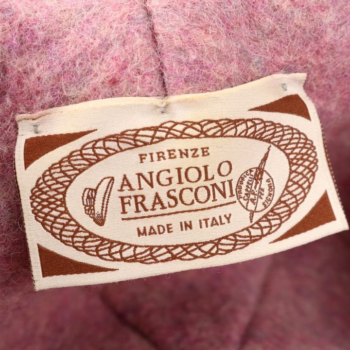 アンジオーロ フラスコー二 フィレンツェ ハット 花モチーフ イタリア製 ブランド 秋冬 帽子 レディース グレー ANGIOLO FRASCONIの画像4