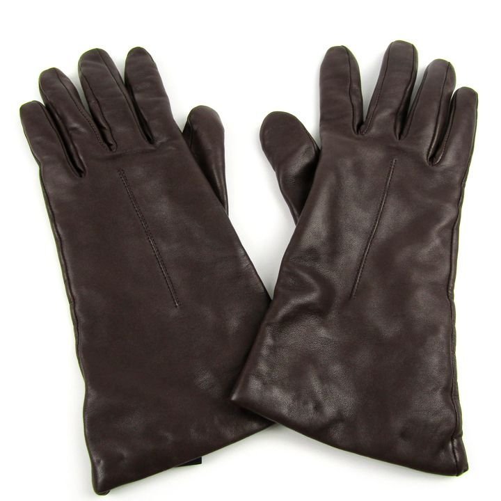 グローブス 手袋 Fli Forino 本革 レザーグローブ イタリア製 ブランド 革手袋 小物 レディース 7.5サイズ ブラウン Gloves