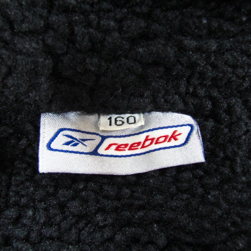  Reebok nylon jacket bench coat reverse side boa outer Kids for boy 160 size navy Reebok