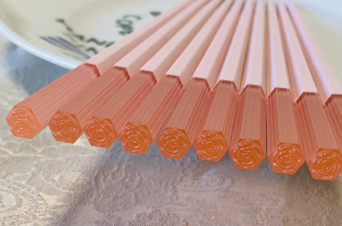 [ новый товар ] полимер * металлический дизайн палочки для еды 5 шт. комплект розовый 