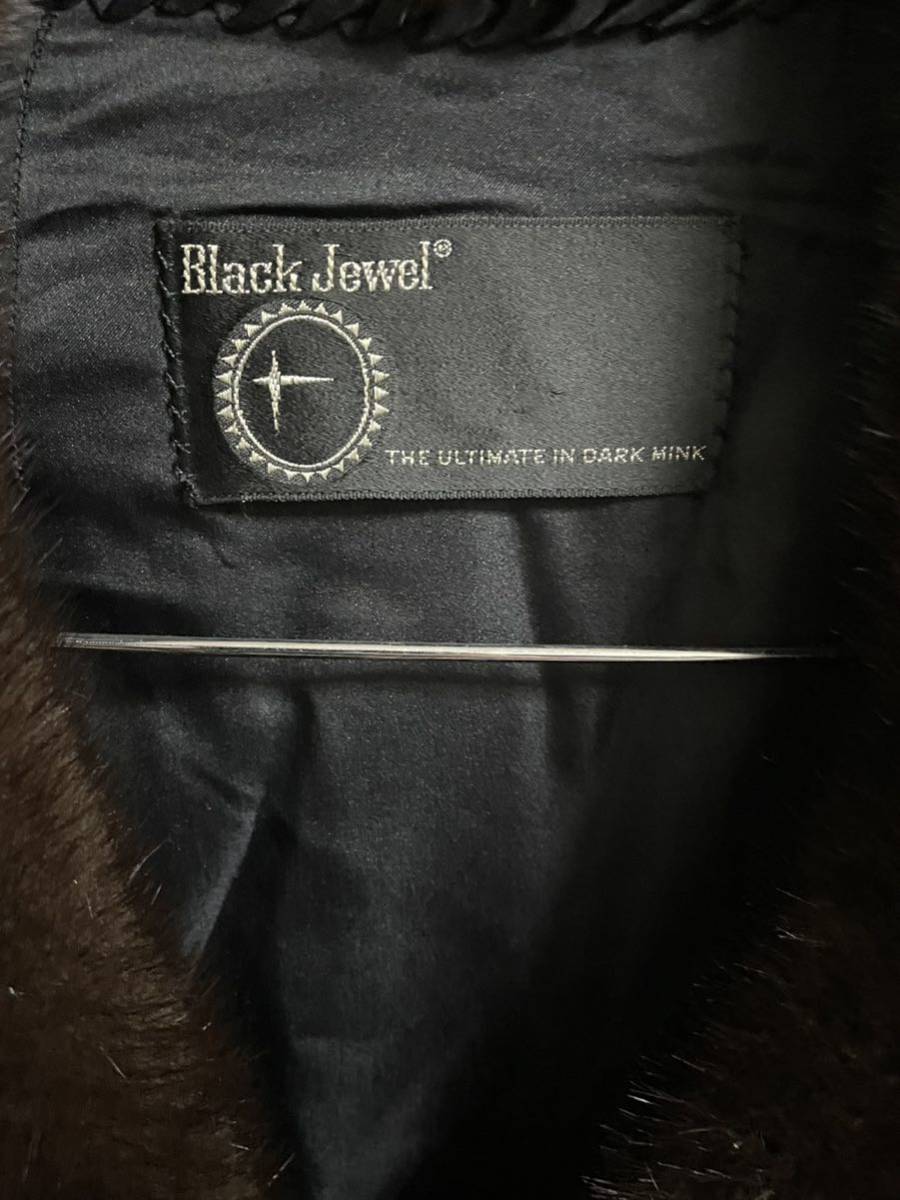 black jewel the ultimate in dark mink ブラック ジュエル ダークミンク 毛皮 ミンクファー ハーフコート サガミンク 冠婚葬祭 ブラウン_画像3