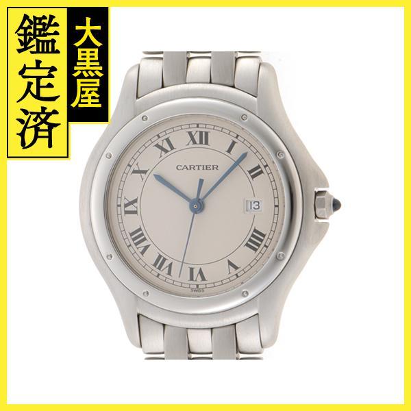 【期間限定お試し価格】 カルティエ Cartier 腕時計 【200】 クオーツ 男女兼用 ユニセックス シルバー W35002F5 クーガーLM その他