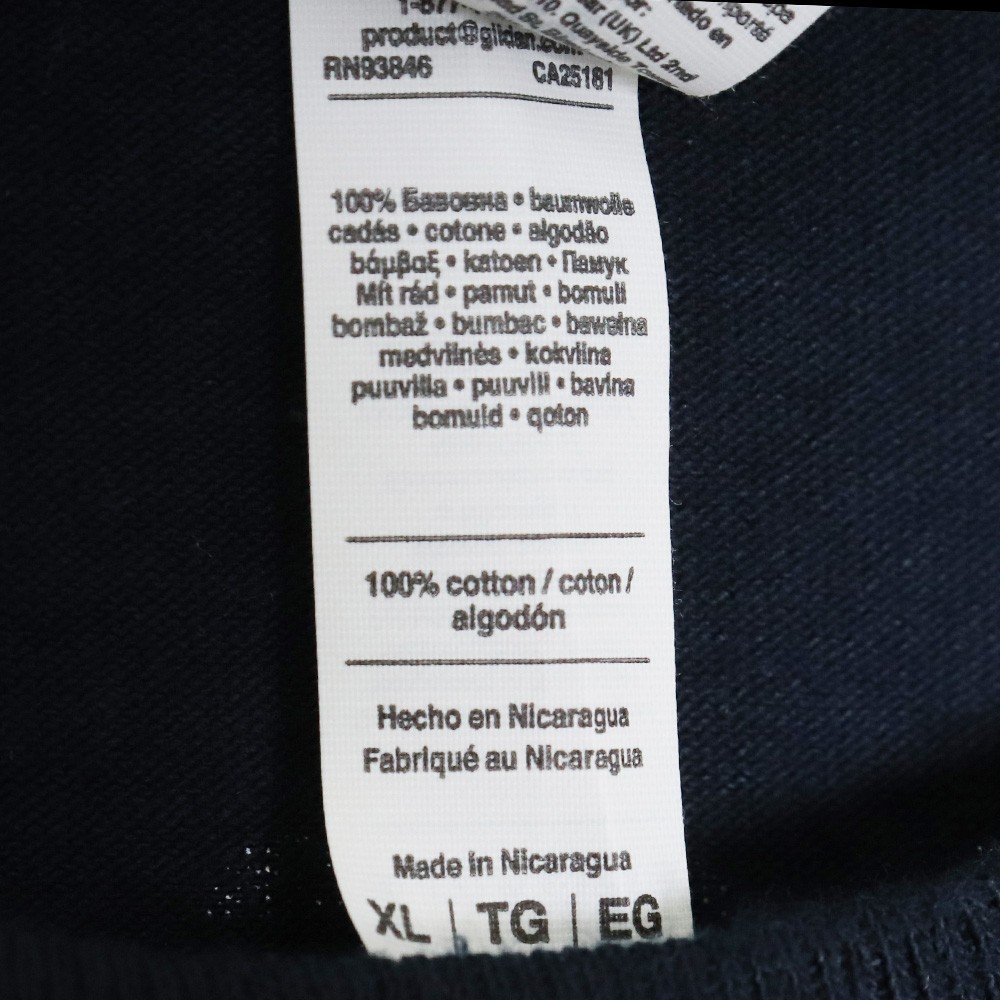 TENDERLOIN 22SS TEE 2A Tシャツ XLサイズ ネイビー テンダーロイン 半袖カットソー ロゴ プリント_画像6
