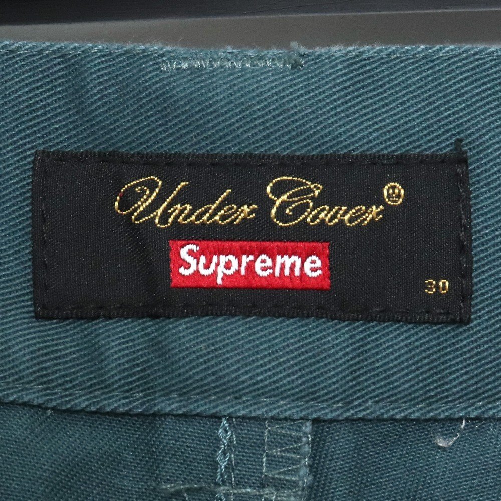 SUPREME × UNDER COVER 18SS PUBLIC ENEMY WORK PANT サイズ30 グリーン シュプリーム アンダーカバー ワークパンツ_画像5