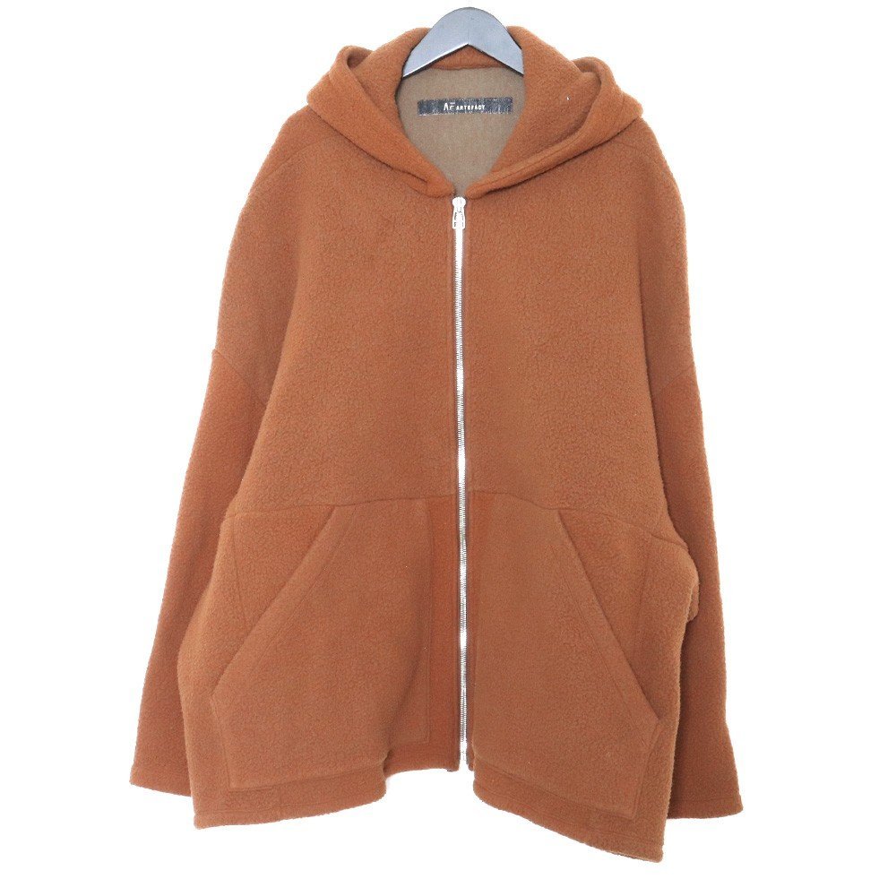 A.F ARTEFACT Fleece Dolman Hoodie Fサイズ ブラウン ag-6062 エーエフアーティファクト フリースドルマンフーディー パーカー