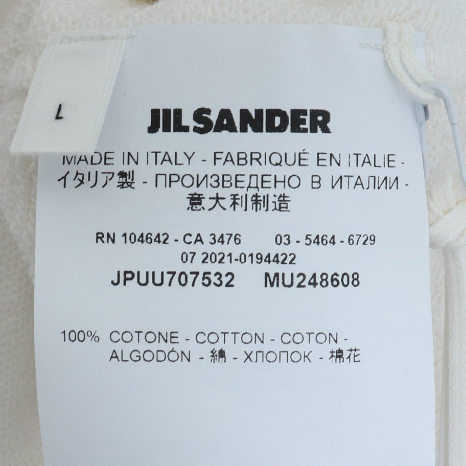 未使用 JIL SANDER Logo Sweatshirt ジルサンダー スウェット White L /T_画像4