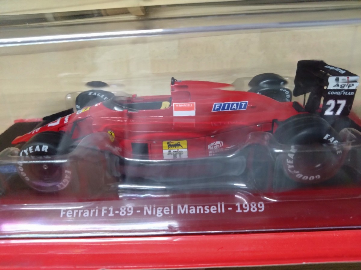 1/24 フェラーリF1 ビッグスケール コレクション 4号 F1-89　1989 ミニカーのみ　N.マンセル　デアゴスティーニ F189_画像1