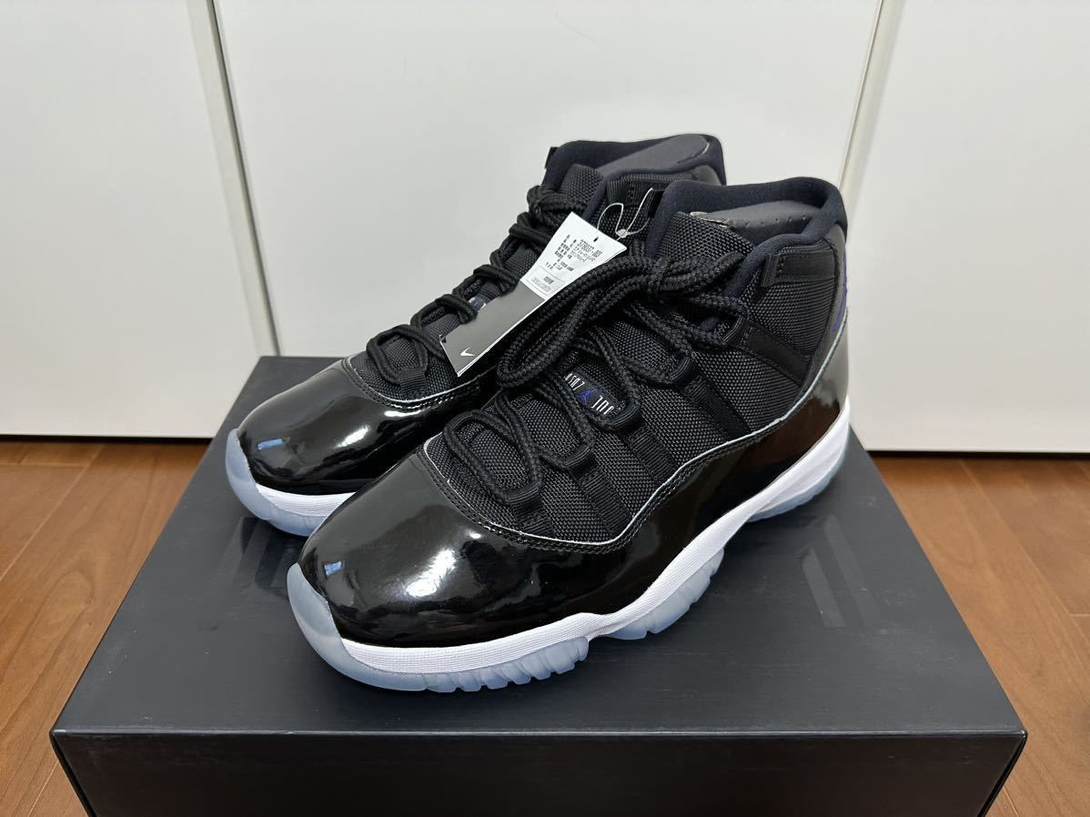 28cm US10 NIKE AIR JORDAN 11 RETRO SPACE JAM スペース ジャム BLACK CONCORD WHITE コンコルド エア ジョーダン_画像1