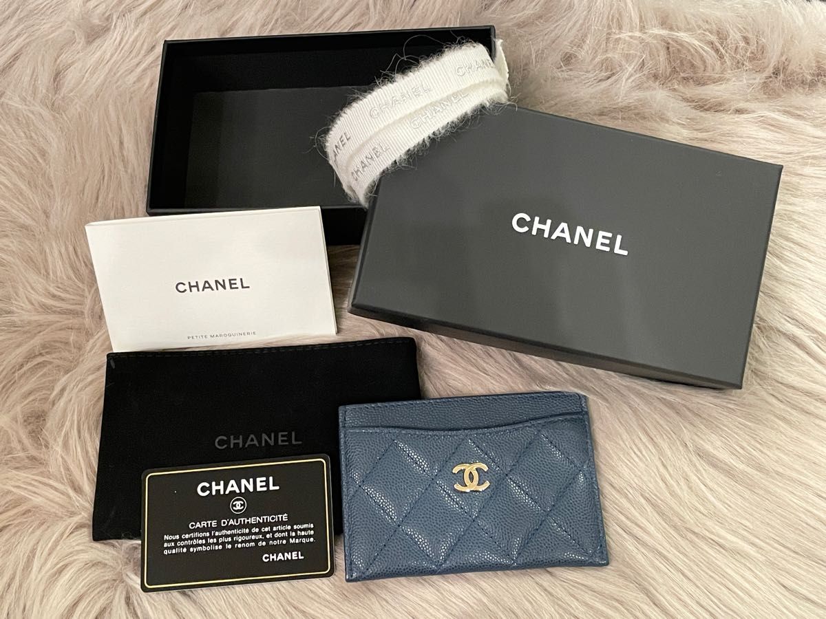 シャネル CHANEL クラシック カード 名刺入れ パスケース キャビア