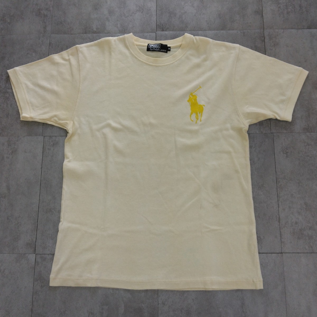 Polo by RALPH LAUREN ポロバイラルフローレン 半袖Tシャツ 黄色 イエロー Mサイズメンズの画像1