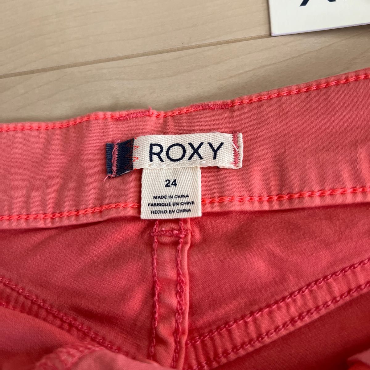 【新品】ROXY ショートパンツ24size オレンジ　定価¥7,500着用者：身長160cm