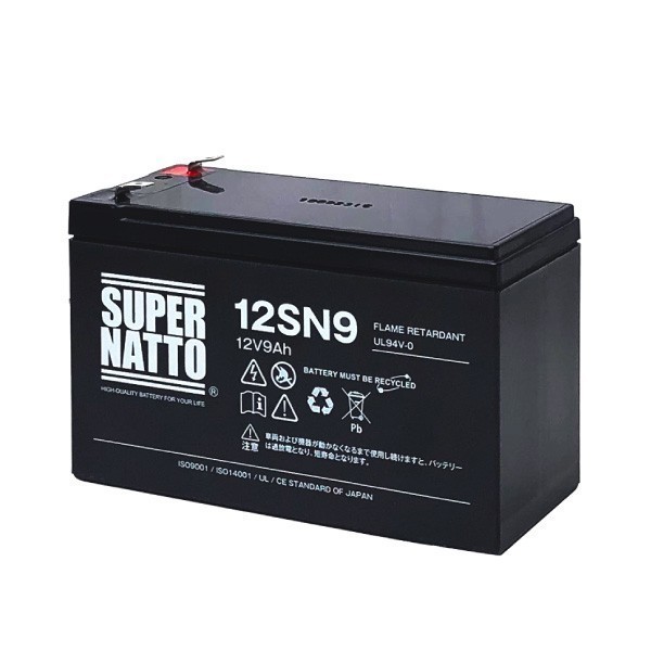 送料無料★品質保証！APC製UPS対応バッテリー スーパーナット製！12SN9 (NP7-12/NPH7-12/WP1236W互換)保証付_画像1