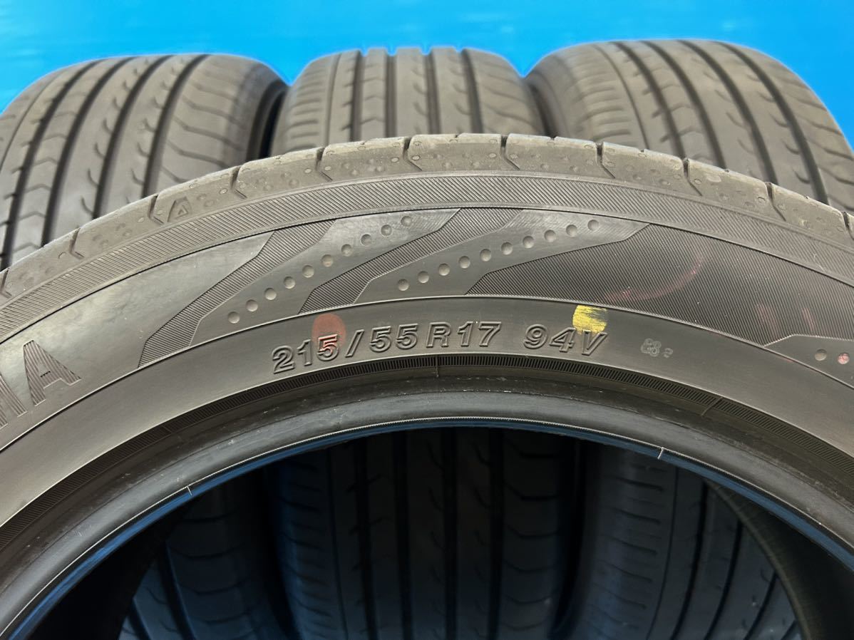 215/55R17 (94V) ヨコハマ BluEarth-RV RV-03 中古4本 2022年製 バリ山_画像9