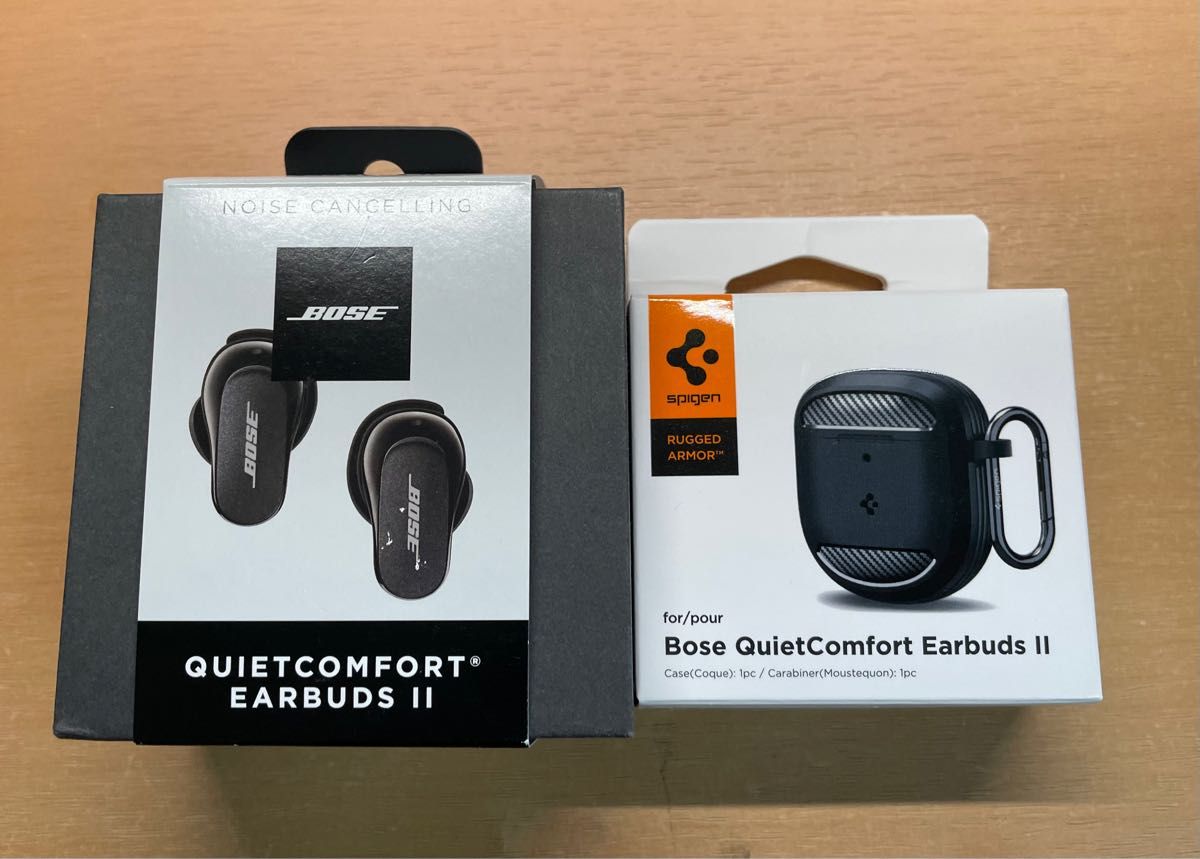 Bose QuietComfort Earbuds II + Spigenケース