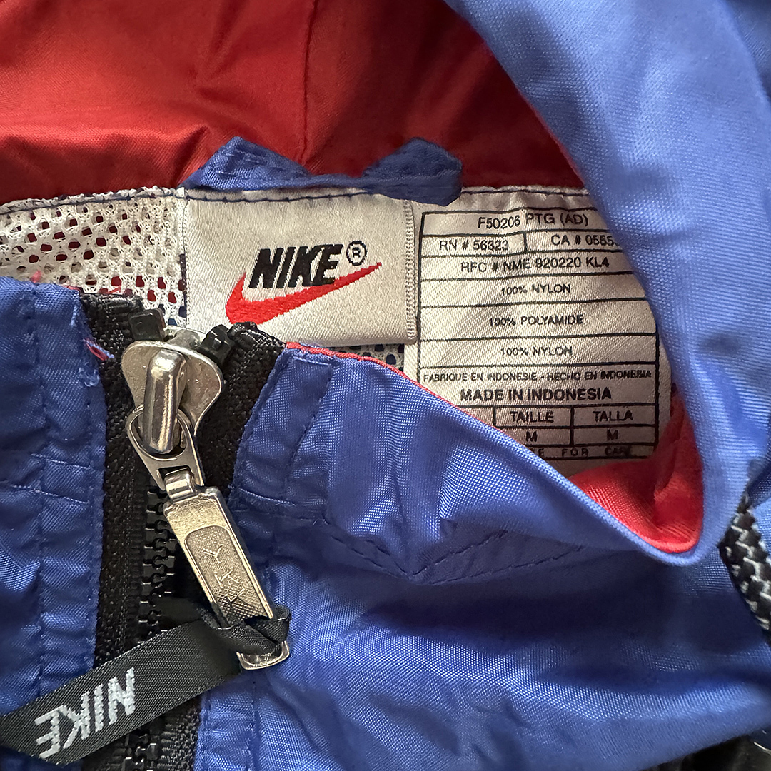 古着】Nike(ナイキ)90s白タグ ジップアップナイロンパーカージャケット