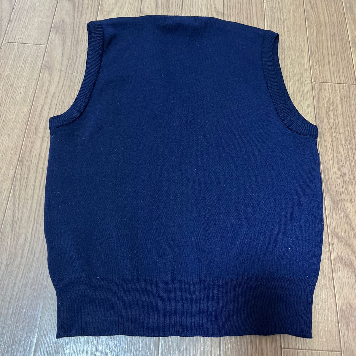 クラレ　スクール　ベスト　160 制服　セーター　紺色　ネイビー　毛30% 日本製