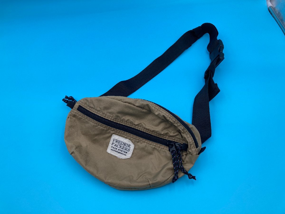 [A8435O163]FREDRIK PACKERS Fredric paker z body bag beige cord adjustment possibility storage great number nylon light Mini bag 