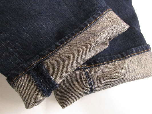 k6387：Paul Smith jeans(ポールスミスジーンズ)ストレートデニムパンツ 30 ジーンズ インディゴ/牛革パッチ メンズ：5_画像9