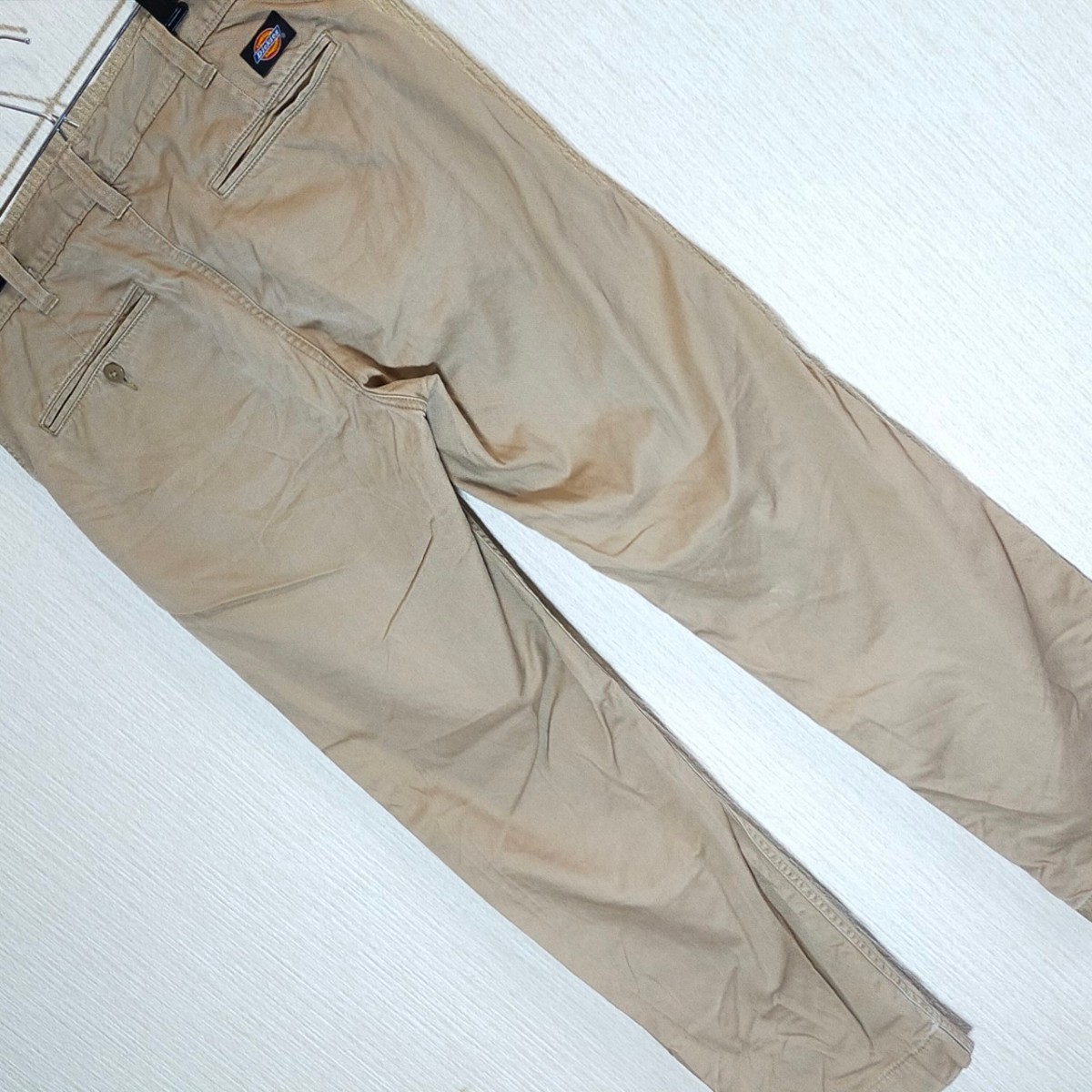 【DIckies】ディッキーズ ボトムス ストレートパンツ ベージュ 色褪せ感 ヌケ感 こなれ感 無地 ボーイッシュ メンズ/153FF_画像7