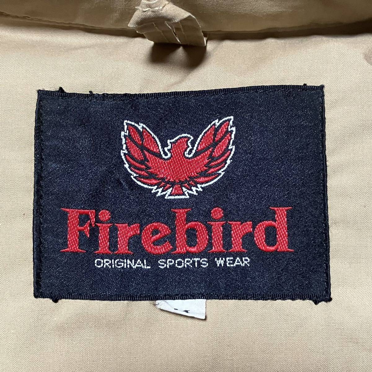 【Firebird】ファイアバード ダウンジャケット ベージュ 羽毛100% 綿混 防寒 カジュアル シンプル デイリーユース メンズM/180OO_画像7