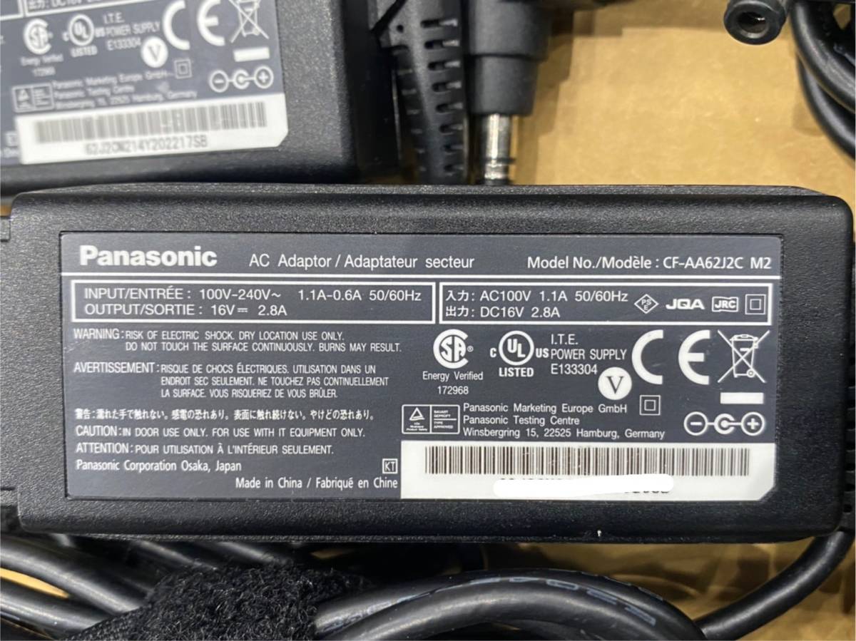 Panasonic 純正 ACアダプター CF-AA62J2C M2 ｘ5個セット 16V 2.8A 45W
