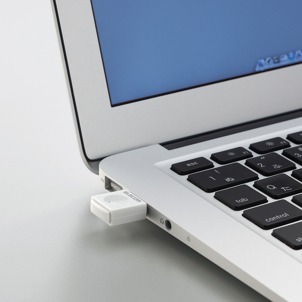 【ELECOM】 300Mbps USB無線小型LANアダプタ WDC-300SU2S Win10 / 8 / 7 /Mac OS 対応　在庫多数_画像2