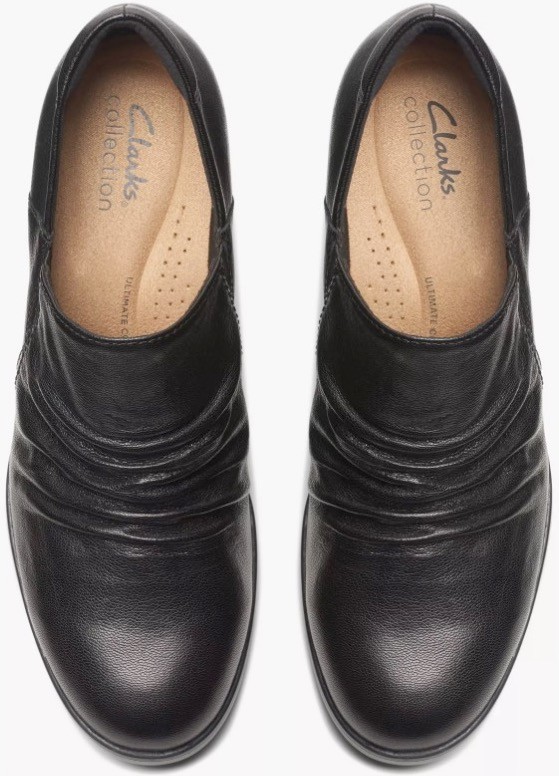 Clarks 25.5cm туфли-лодочки кожа Loafer офис со вставкой из резинки каблук формальный легкий туфли без застежки спортивные туфли ботинки балет ограничение 17