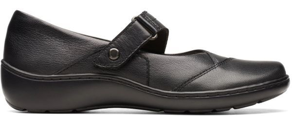 Clarks 22.5cm легкий ремешок Wedge черный Flat кожа Loafer балет офис туфли-лодочки спортивные туфли ботинки at53