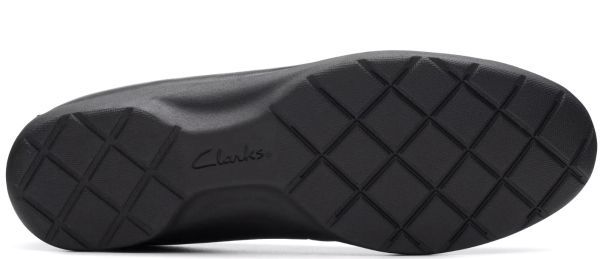 送料無料 Clarks 25.5cm キャップ フラット レザー オックスフォード スニーカー ローファー ブラック パンプス レザー RRR105_画像10