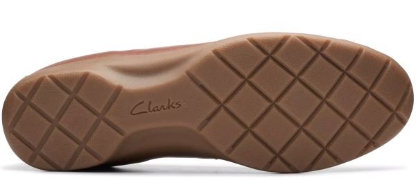  free shipping Clarks 27.5cm cap Flat Brown tan leather oxford sneakers Loafer pumps leather RRR105
