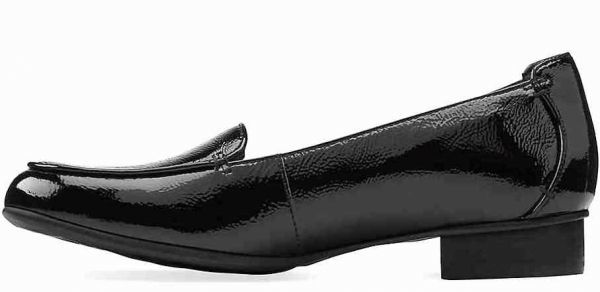Clarks Clarks 25.5cm Flat Classic pumps pa tent leather leather black black low heel enamel Loafer boots 959
