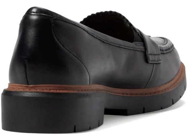  бесплатная доставка Clarks 22.5cm кисточка Loafer черный Flat кожа балет офис туфли-лодочки спортивные туфли ботинки RRR103